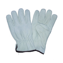 Weißer Kuh-Korn-Fahrer-Handschuh, Sicherheits-Arbeitshandschuh